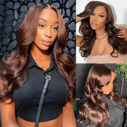 Two 220% Long Wigs| 8X5 Pre Cut Lace Water Wave Wig+8X5 Pre Cut Lace Brown Body Wave