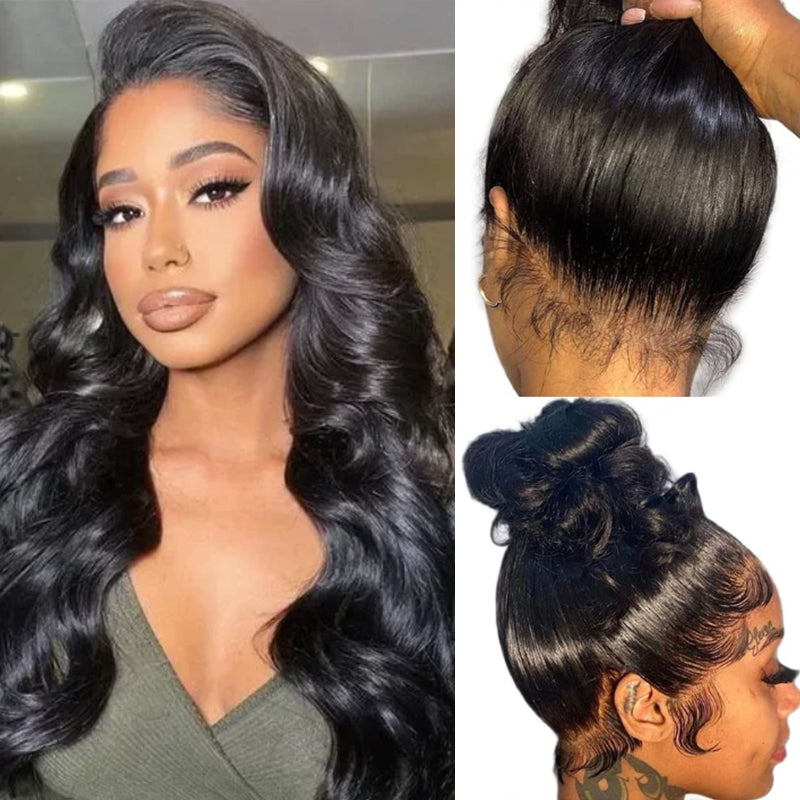 50% OFF|20-24 Inches New Glueless 360 Lace Wig With Hidden Strap Body Wave Human Hair Wig Snug Fit All Sizes