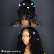 Two 360 Lace Wigs=$219| 18 Inch 360 Lace Body Wave Wig With Hidden Strap+18 Inch 360 Lace Curly Wig With Hidden Strap