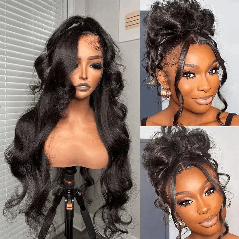 New Upgrade Hidden Elastic Strap 360 Lace Frontal Body Wave Wigs Snug Fit All Sizes Human Hair Wigs