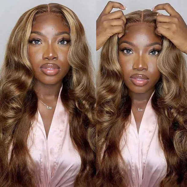 Two Wigs=239.9|4X4 HD Lace #427 Body Wave Wig+8X5 Pre Cut Lace Curly Wig