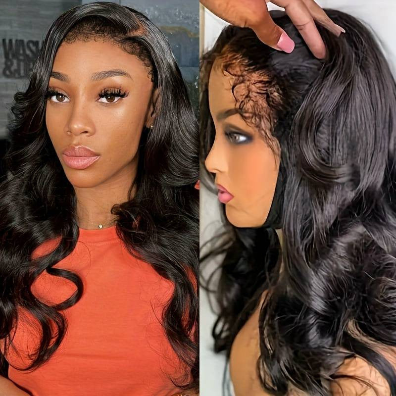 4C Edge Hairline丨Body Wave 13x4 HD Lace Front Wig with Curly Edges Baby Hair Wigs