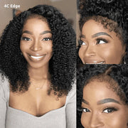 4C Edge Hairline丨Deep Wave 4x4/5x5 HD Lace  Closure Wig with Curly Edges Baby Hair Wigs