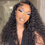 Two 220% Long Wigs |8X5 Pre Cut Lace Pre Bleached Knots #33 Body Wave Wig & Natural Black Water Wave Wig