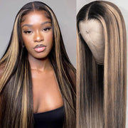 2 Wigs=$189|20 Inches 8X5 HD Lace Highlight Straight Wig+22 Inches 8x5 HD Lace Body Wave Wig