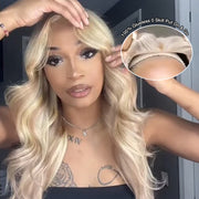 Pre All Everything Blonde Highlights 13x6 Undetectable Full HD Lace Front Human Hair Wigs