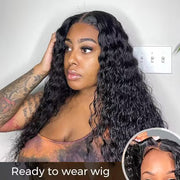 2 Wigs=$189|20 Inch 8X5 Pre Cut Lace Water Wave+20 Inch 8X5 Pre Cut Lace Highlight Body Wave