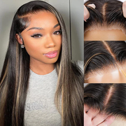 2 Wigs=$189|20 Inches 8X5 HD Lace Highlight Straight Wig+22 Inches 8x5 HD Lace Body Wave Wig