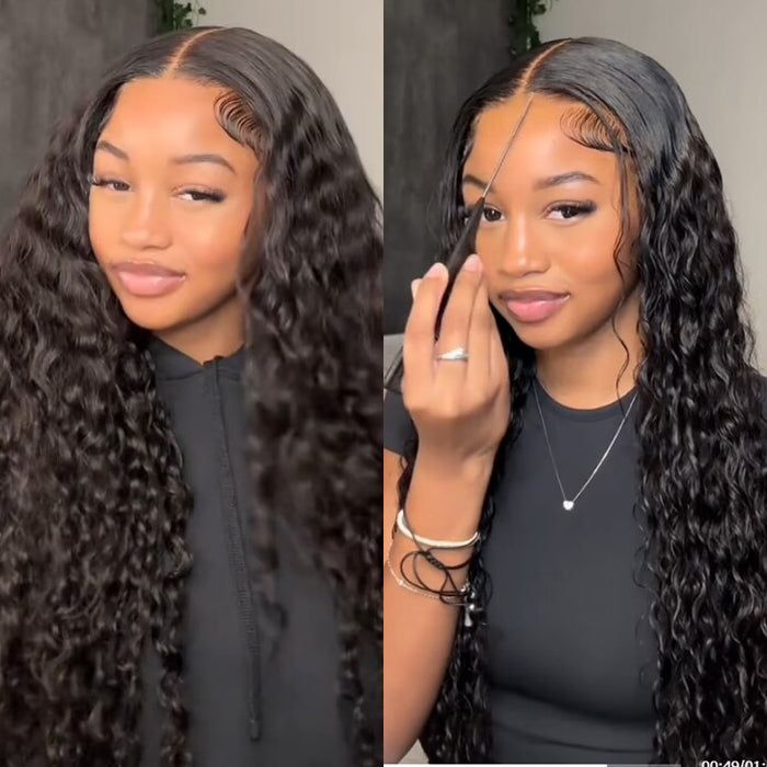 Two 220% Long Wigs|18 Inch 8X5 Pre Everything Curly Wig+22 Inch 8X5 Pre Cut Lace Highlight Deep Wave Wig