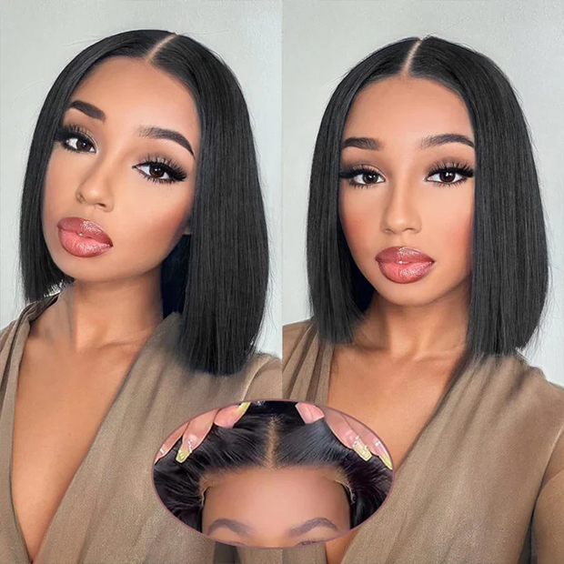 Two Wigs=$99.99 | 10 Inchs 4X4 Lace Straight Wig & 10'' 4X4 Lace Body Wave Wig