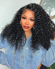 2 Wigs=$159|16 Inch Curly 8x5 HD Lace Wig+16 Inch 5X5 Pre Cut Lace Body Wave Wig