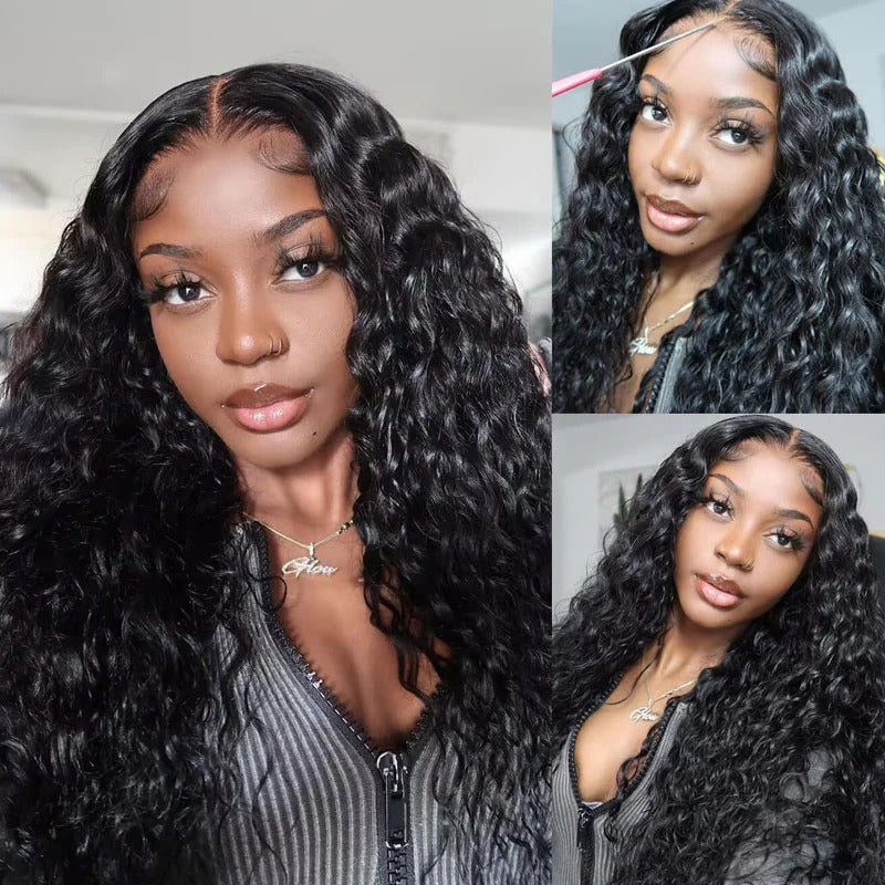 Two 220% Long Wigs|8X5 Pre Cut Lace Water Wave+8X5 Pre Cut Lace Highlight Body Wave With Bangs