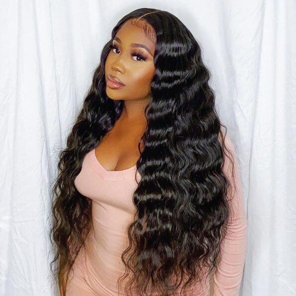 (Super Deal ) Bleached Knots 30inch Long Machine Made None Lace Wigs Glueless Human Hair Wig