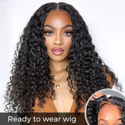 Two 220% Long Wigs|8X5 Pre Cut Lace Water Wave+8X5 Pre Cut Lace Highlight Body Wave