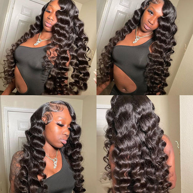 Pre-All|Glueless 8X5 13X6 Full HD Lace Wigs Pre-Bleached Knots Wand Curls Wig Free Part Human Hair Wigs