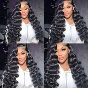 Pre-All|Glueless 8X5 13X6 Full HD Lace Wigs Pre-Bleached Knots Wand Curls Wig Free Part Human Hair Wigs