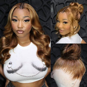 New 360 Lace Frontal Wigs With Hidden Strap #427 Highlight Snug Fit Affordable Body Wave Water Wave Deep Wave Human Hair Wig Special Sale