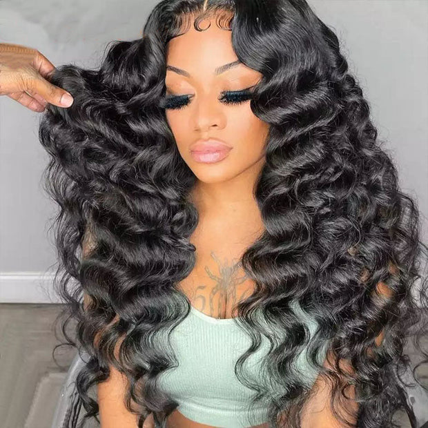 Pre-All|Glueless 8X5 13X6 Full HD Lace Wigs Pre-Bleached Knots Wand Curls Wig Free Part Human Hair Wigs