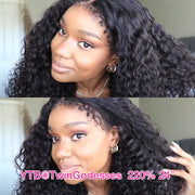 Type 4C Hairline Wig Deep Curly Hair Invisible HD Lace Front Human Hair Wigs With Curly Edges