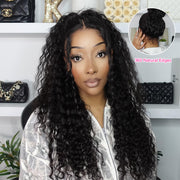 220% Density Glueless 360 Lace Frontal Wigs With Hidden Elastic String Ready & Go Affordable Snug Fit Human Hair Wigs Special Sale