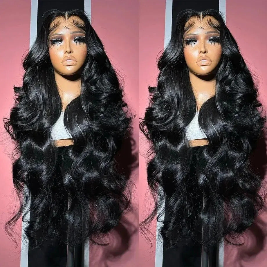 300% Ultra Dense Glueless Body Wave Wig Pre Bleached Pre Cut Invisible Skin Melt 8x5 HD Lace Human Hair Wig