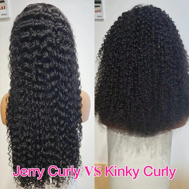 4C Edges Glueless 360 Lace Frontal Wigs With Hidden Elastic Strap Curly Affordable Snug Fit Human Hair Wigs