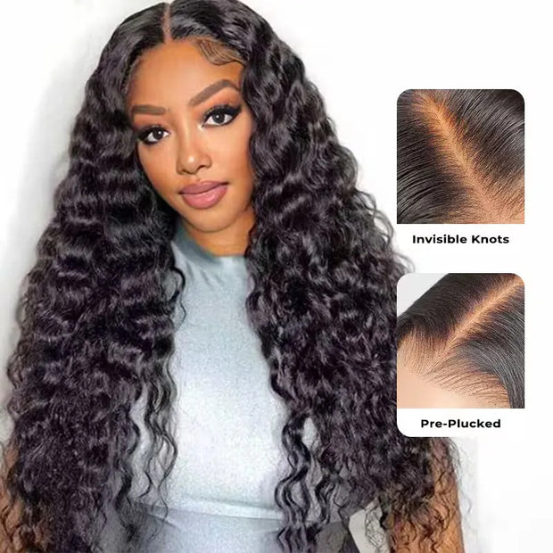 300% Density Glueless Loose Wave HD Lace Wigs Pre Bleached Pre Plucked Luxury Virgin Human Hair wigs