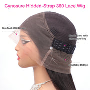 New Glueless 360 Around Lace Frontal Wigs With Adjustable Elastic String Ready & Go Curly Affordable Human Hair Wigs