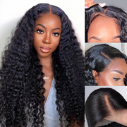 Two 220% Long Wigs |8X5 Pre Cut Lace Pre Bleached Knots #33 Body Wave Wig & Deep Wave Wig