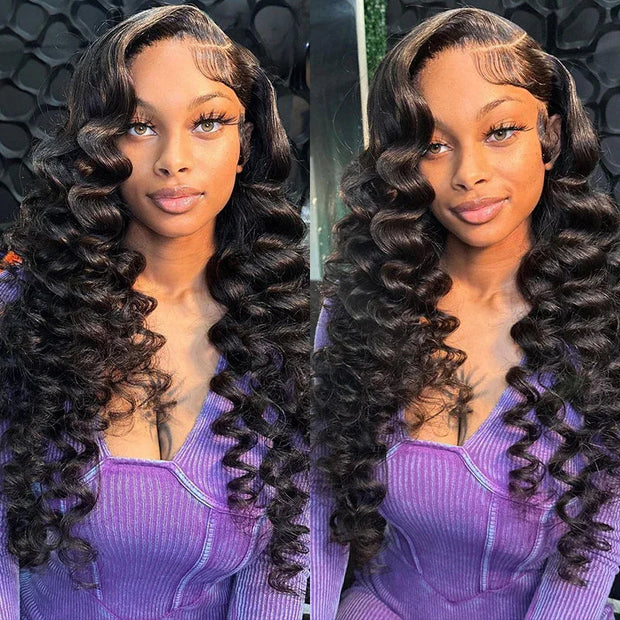 Pre-All|Glueless 8X5 13X6 Full HD Lace Wigs Pre-Bleached Knots Wand Curls Wig Free Part Human Hair Wigs