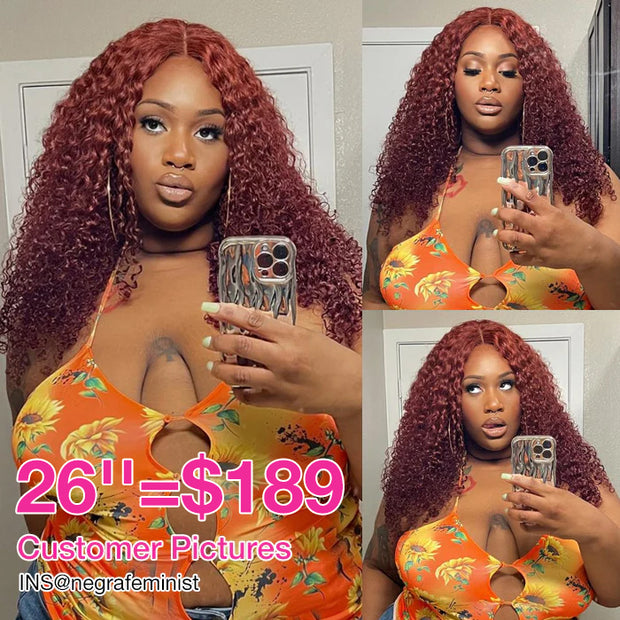 Pre-All Everything Lace Wig 13X6 Full Lace Reddish Brown Loose Body Wave Hair Pre Cut Pre Bleached Glueless Wig Special Sale