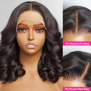 Bouncy And Fluffy Loose Wave HD Lace Wig Pre Bleached Pre Plucked Elegant Human Hair Wig For Black Women