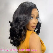 Bouncy And Fluffy Loose Wave HD Lace Wig Pre Bleached Pre Plucked Elegant Human Hair Wig For Black Women