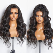 Glueless Full Lace Wigs Luxury Human Hair Wigs HD Transparent Full Scalp Lace Frontal Wig 180% Density