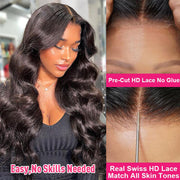 2 Wigs=$189|20 Inches 8X5 HD Lace Highlight Straight Wig+22 Inches 8x5 HD Lace Body Wave Wig