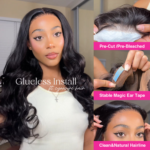 2 Wigs=$189|20 Inch 5X5 Pre Cut Lace 3D Body Wave Wig+18 Inch 4C Edges 5X5 Lace Curly Wig