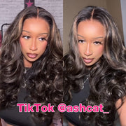 Pre All Everything | Highlights 3D Body Wave Tiny Knots Pre Bleached Wear Go Upgraded 13X6 HD Lace Glueless Wig Special Sale