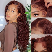 2 Wigs=$189|20 Inch 8X5 Pre Cut Lace #33 Curly Wg & 20 Inch 8X5 Pre Cut Lace Straight Wig